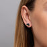 Voie Lactée | Argent sterling .925 | Boucles d'Oreilles Verre Galaxie